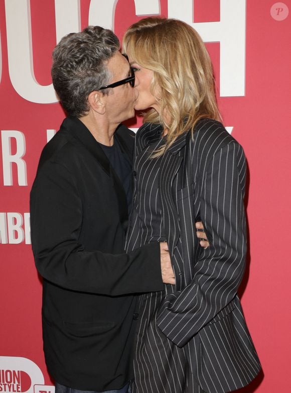 Marc Lavoine et Adriana Karembeu au photocall du "concerto pour la paix" de Omar Harfouch au Théâtre des Champs-Elysées à Paris le 18 septembre 2024.© Coadic Guirec / Bestimage