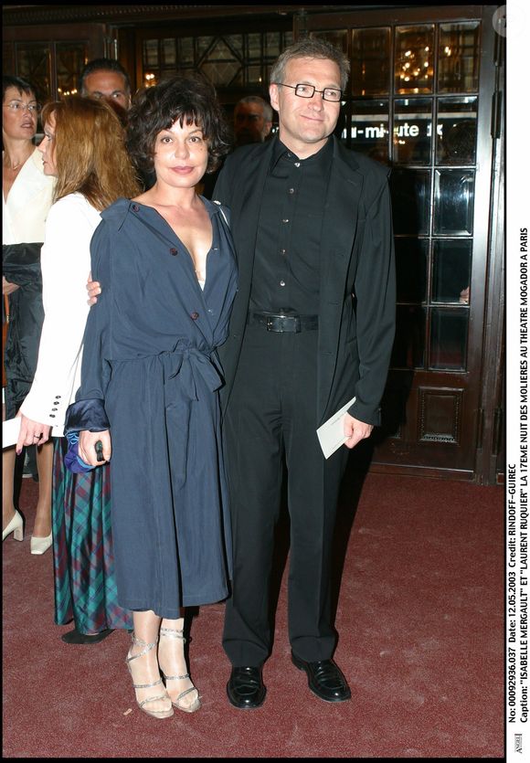 Laurent Ruquier avait néanmoins pu dire au-revoir à sa complice avant qu'elle pousse son dernier souffle...

Isabelle Mergault et Laurent Ruquier lors de la 17ème nuit des Molières au théâtre Mogador à Paris, France, le 12/05/2003. Crédit Rindoff Guirec / Bestimage