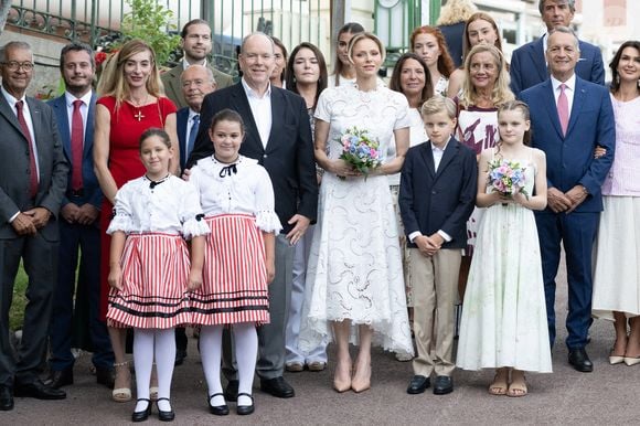 La princesse Charlène de Monaco, le prince Jacques de Monaco, le prince Albert II de Monaco et la princesse Gabriella de Monaco assistent au pique-nique annuel de Monaco, le 6 septembre 2025 à Monte-Carlo, Monaco. Photo par David NIVIERE/ABACAPRESS.COM