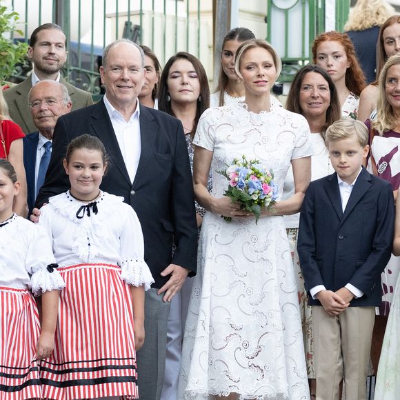 La princesse Charlène de Monaco, le prince Jacques de Monaco, le prince Albert II de Monaco et la princesse Gabriella de Monaco assistent au pique-nique annuel de Monaco, le 6 septembre 2025 à Monte-Carlo, Monaco. Photo par David NIVIERE/ABACAPRESS.COM