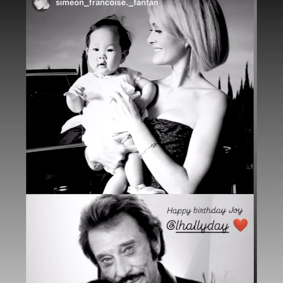 Capture d'écran de la story Instagram de Læticia Hallyday.