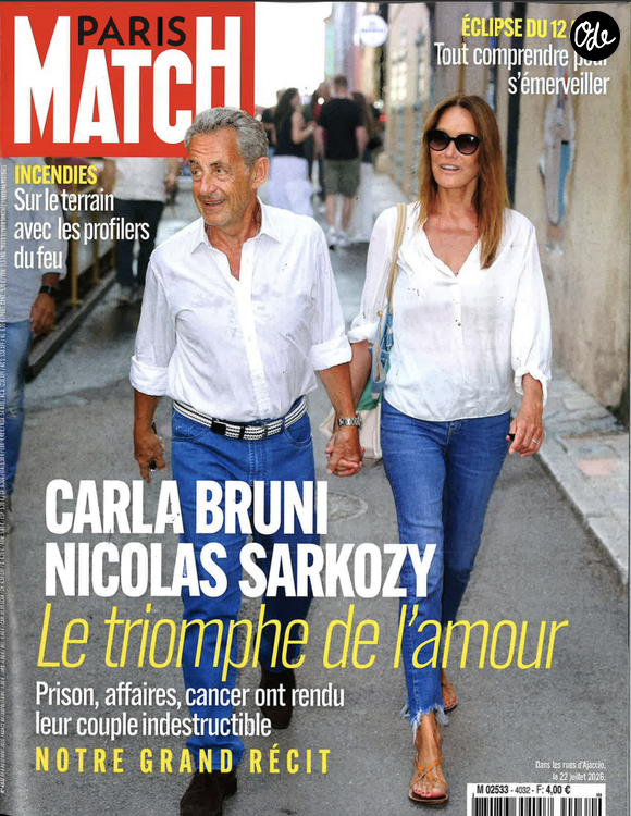 Couverture du magazine "Paris Match".