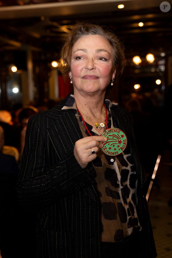 Catherine Frot lors de la cérémonie d'intronisation de A.Dussollier et C.Frot à l'académie Alphonse Allais au cabaret La Crémaillère 1900 à Paris le 26 janvier 2026

© Tiphaine Praud-Lebely / Bestimage