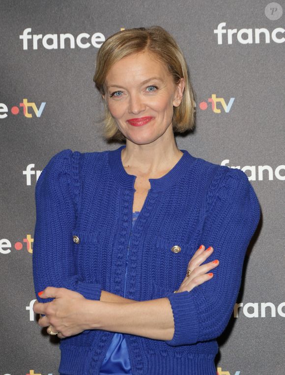 Maya Lauqué - Photocall à l'occasion des 40 ans de l'émission "Télématin" au siège de France Télévisions à Paris le 6 février 2025. Rendez-vous quotidien de partage, de proximité, d'information et de convivialité, Télématin accompagne les Français chaque matin depuis 40 ans. En rassemblant toutes les générations autour de cette matinale, l'émission a su rester un pilier de la télévision française. © Coadic Guirec/Bestimage