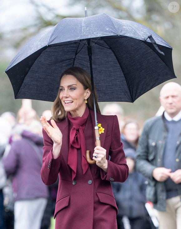 Le Prince William, le Prince de Galles, et Catherine, la Princesse de Galles, visitent Powys, à l'occasion de la fête de la Saint Davids. Photo par GOFF  / BESTIMAGE