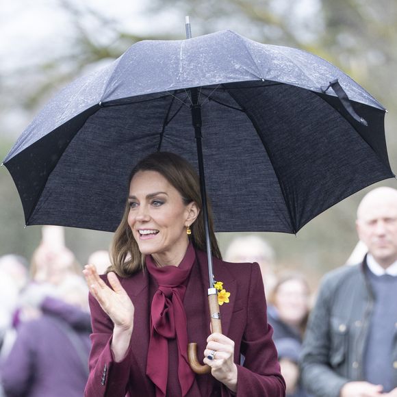 Le Prince William, le Prince de Galles, et Catherine, la Princesse de Galles, visitent Powys, à l'occasion de la fête de la Saint Davids. Photo par GOFF  / BESTIMAGE