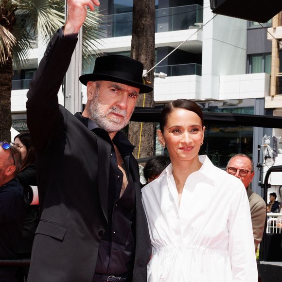 Eric Cantona et sa femme Rachida Brakni - Montée des marches du film « Soudain » lors du 79ème Festival International du Film de Cannes, le 15 mai 2026. © Jacovides-Moreau / Bestimage
