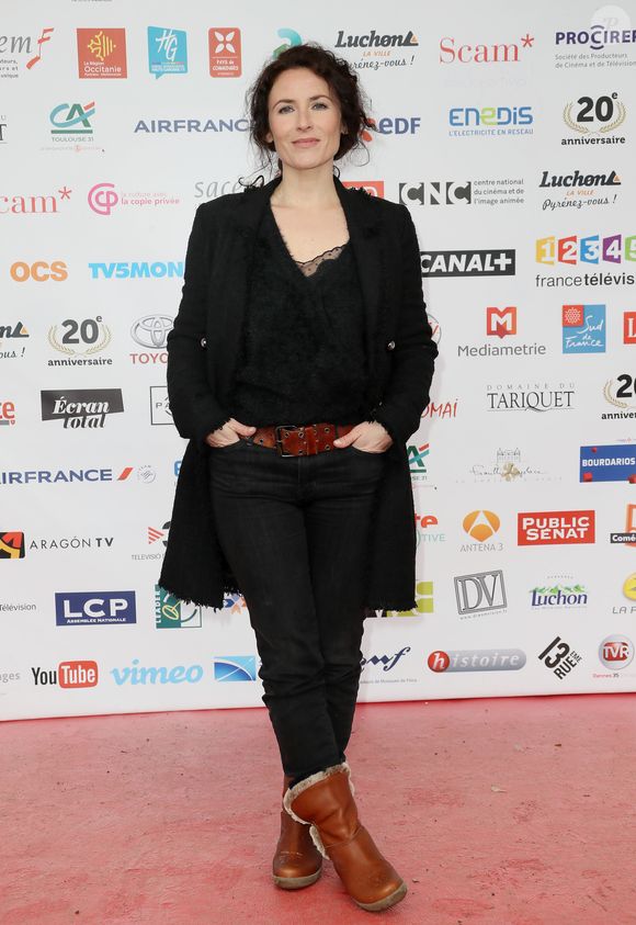 François Vincentelli et Elsa Lunghini pour "Parole contre parole" - 20ème anniversaire du Festival des Créations Télévisuelles de Luchon, France, le 10 février 2018. © Patrick Bernard/Bestimage