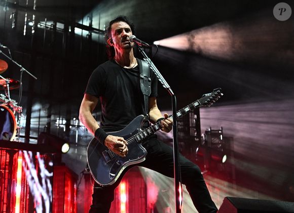 Le groupe de metal français Gojira a offert une performance puissante à l'I Think Financial Amphitheatre de West Palm Beach, en Floride, électrisant les fans avec leur set intense, le 14 septembre 2024. ©Backgrid USA / Bestimage