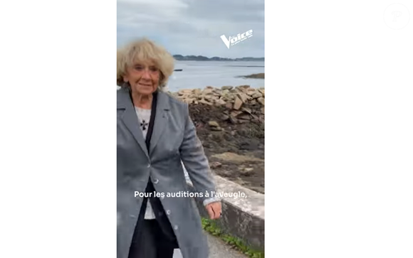Colette Mansard lors du tournage de son portrait pour "The Voice 2025"
