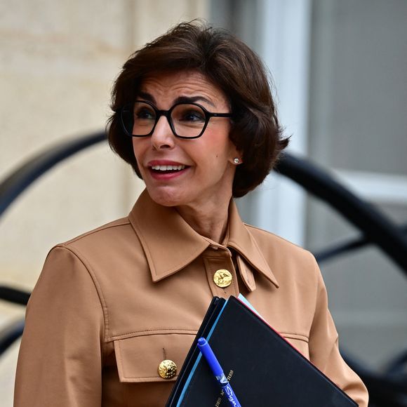 Rachida Dati - Sorties du Conseil des ministres au palais de l'Elysée à Paris le 30 juillet 2025. © Christian Liewig / Bestimage