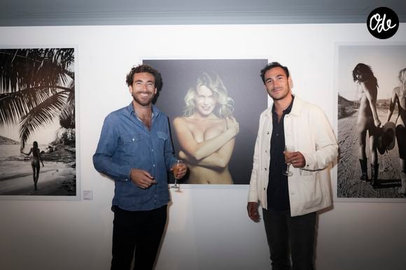Martin et Valentin Kretz (L’Agence ) - Isabelle Camus a organisé pour son ami photographe Antoine Verglas, le vernissage de l'exposition éphémère de ses photographies à la Galerie La Hune en partenariat avec YellowKorner le 4 juillet 2023. 

© Jack Tribeca/Bestimage