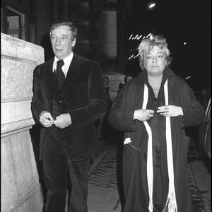Yves Montand et Simone Signoret en soirée au Cirque Russe en 1976 à Paris. © BERTRAND RINDOFF PETROFF / BESTIMAGE