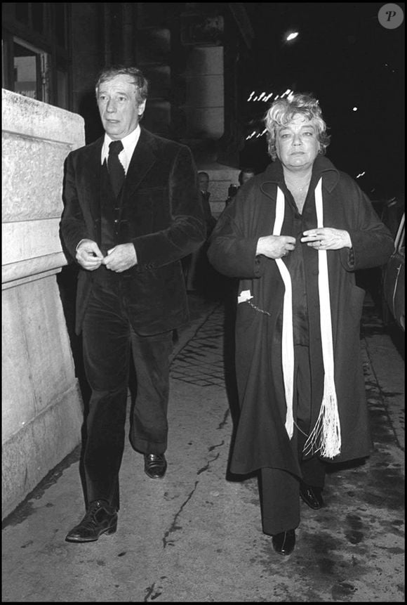 Yves Montand et Simone Signoret en soirée au Cirque Russe en 1976 à Paris. © BERTRAND RINDOFF PETROFF / BESTIMAGE