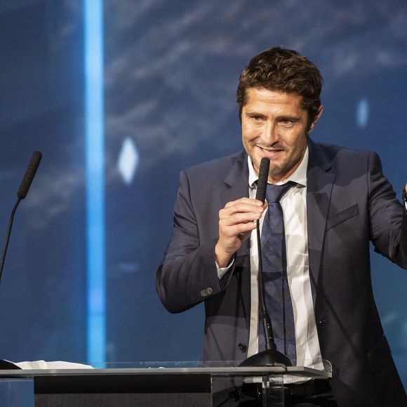 Bixente Lizarazu reçoit le 'Prix de l'Autobiographie' lors de la cérémonie de remise des prix Sportel 2018 qui s'est tenue au Grimaldi Forum à Monaco le 23 octobre 2018. 
Photo by Marco Piovanotto/ABACAPRESS.COM