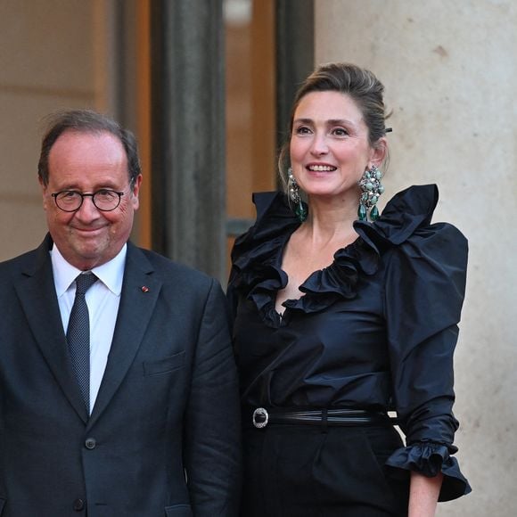 François Hollande et Julie Gayet - Dîner d'état de l'Elysée pour le président sud-coréen Lee Jae Myung le 8 septembre 2026 © Christian Liewig/Bestimage