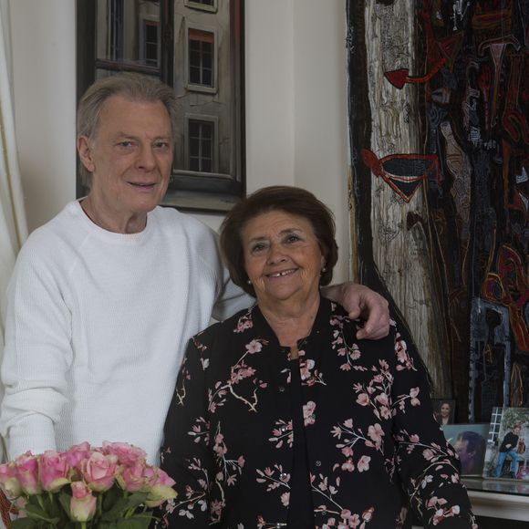 Herbert Leonard et sa femme Cléo chez eux à Barbizon le 2016/12/2016