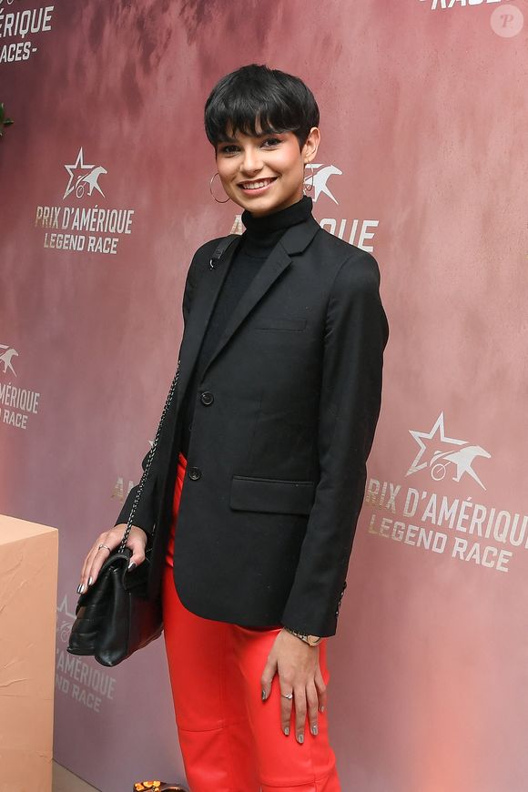 Eve Gilles assiste au Prix d'Amérique 2025 à l'hippodrome de Paris, Vincennes, France, 26 janvier 2025. Photo par Lionel Urman/ABACAPRESS.COM