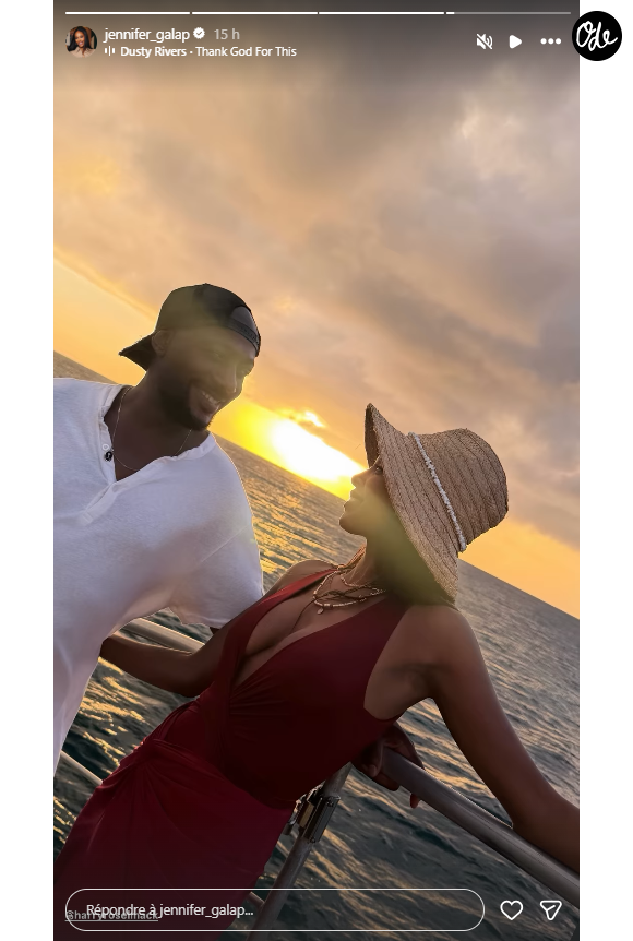 Une belle pause qu'il partage avec son amour et complice, Jennifer Galap.

Harry Roselmack en voyage avec sa compagne Jennifer Galap