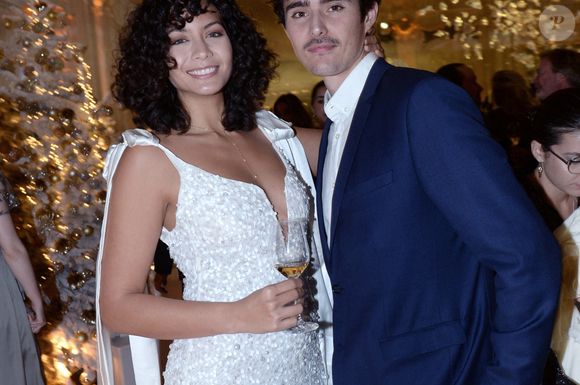 Exclusif - Vaimalama Chaves (Miss France 2019) et son compagnon Nicolas Fleury - L’hôtel The Peninsula Paris présente son univers féérique pour Noël le 30 novembre 2023 . © Rachid Bellak / Bestimage