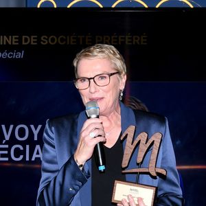 Exclusif - Elise Lucet , magazine de société préféré pour "Envoyé spécial" et émission d'investigation préférée pour "Cash investigation" lors de la soirée de remise de prix Molotov TV Awards 2024, première édition, pour récompenser les programmes télés préférés.
Paris, le 1er octobre 2024.

© Rachid Bellak / Bestimage