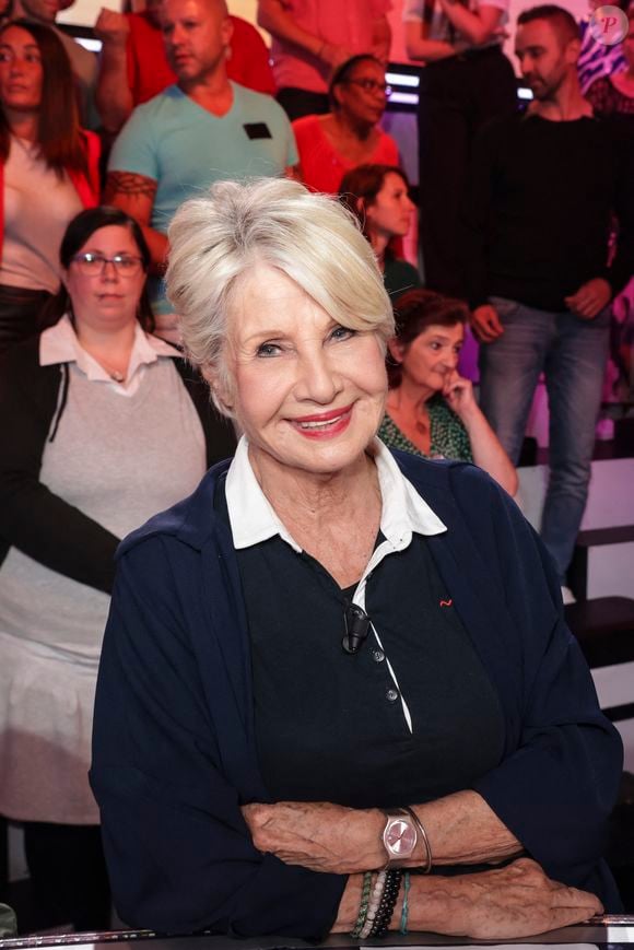 Exclusif - Danièle Gilbert, sur le plateau de l’émission « TPMP » présentée par C.Hanouna et diffusée en direct sur C8, Paris, France, le 23 septembre 2024. © Jack Tribeca / Bestimage