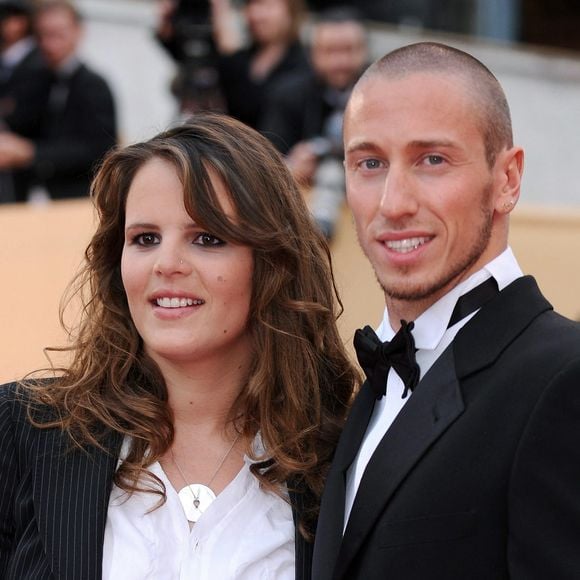 Laure Manaudou et Frederick Bousquet arrivent à la projection de 'La Princesse de Montpensier' présenté en compétition lors du 63ème Festival de Cannes à Cannes, dans le sud de la France, le 16 mai 2010. Photo par Hahn-Nebinger-Orban/ABACAPRESS.COM