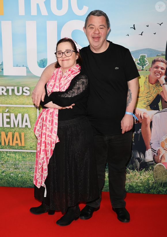 Marie Colin et Arnaud Toupense - Avant-Première du film "Un p'tit truc en plus" au cinema UGC Normandie à Paris le 25 avril 2024. © Coadic Guirec/Bestimage