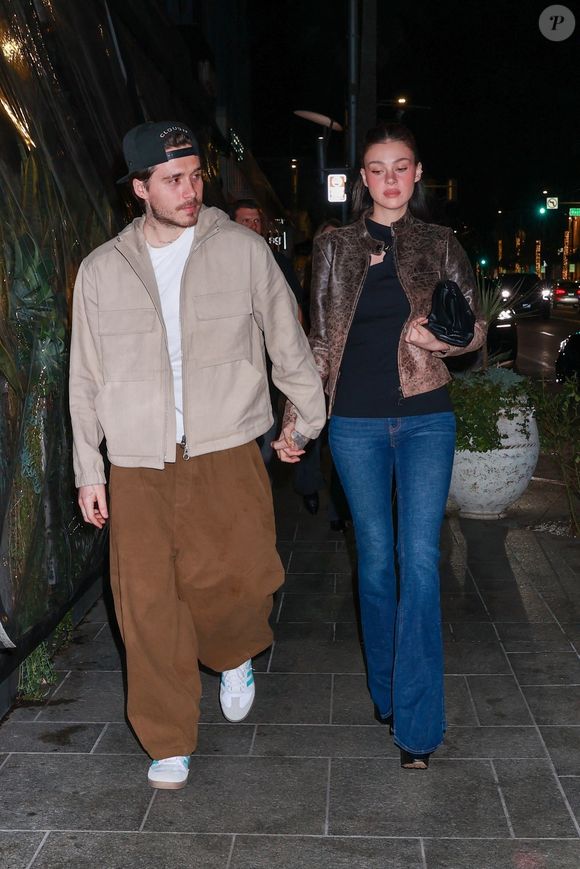Brooklyn Bekcham et sa femme Nicola Peltz à Beverly Hills. Backgrid USA / Bestimage