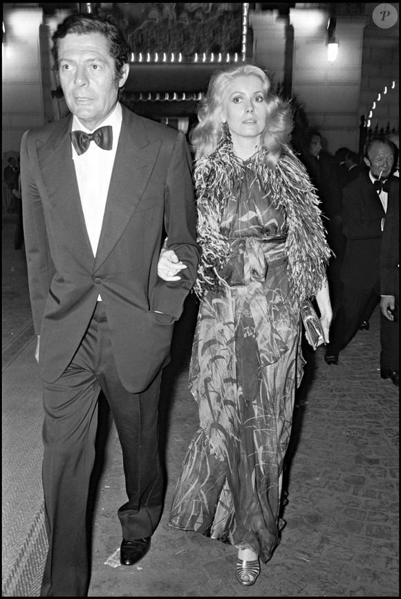 Archives - Marcello Mastroianni et Catherine Deneuve.