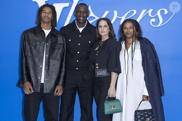 Tidiane Sy, Omar Sy, Hélène Sy, Sabah Sy au photocall du défilé Homme Louis Vuitton Printemps/Été 2025  dans le cadre de la Fashion Week de Paris, France, le 18 juin 2024. © Olivier Borde/Bestimage