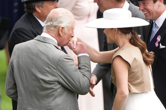 Le roi Charles III d'Angleterre, La princesse Eugenie d’York assistent à la course hippique Royal Ascot (Jour 4), le 20 juin 2025. 
© Julien Burton / Bestimage