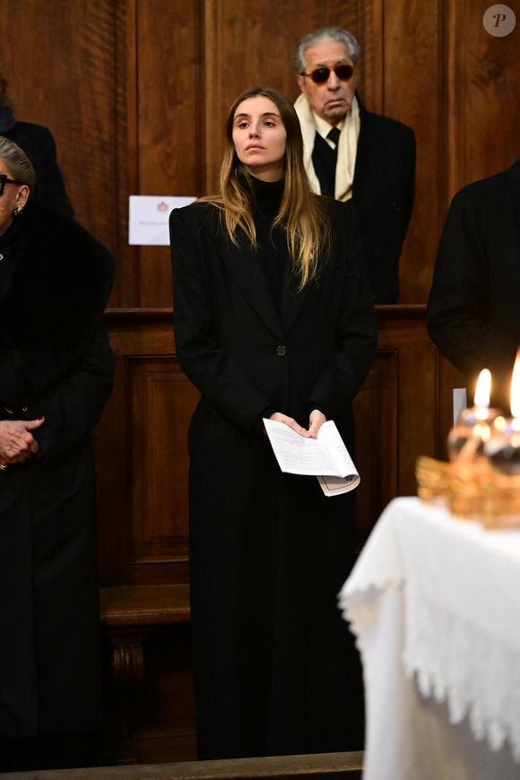 Vittoria di Savoia (Vittoria de Savoie, princesse de Carignan et marquise d'Ivrée) lors de la messe votive du Prince Vittorio Emanuele à la Basilique de Superga le 1er février 2025 à Turin, Italie.  Max Montingelli/SGP/Bestimage