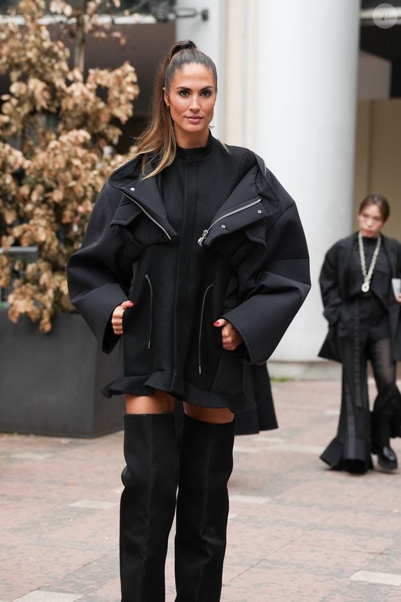 Elodie Clouvel assiste au défilé Sacai Paris Womenswear Spring-Summer 2025 dans le cadre de la semaine de la mode de Paris le 30 septembre 2024 à Paris, France.  
©Lucia Sabatelli / Bestimage