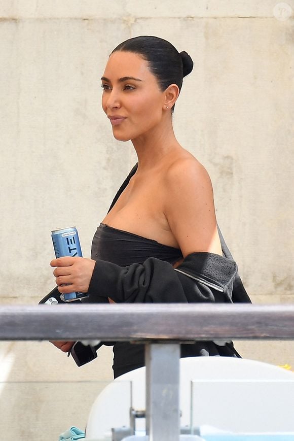 Kim Kardashian aperçue à Venise, à la veille du mariage de Jeff Bezos et Lauren Sanchez, le 26 juin 2025.Backgrid UK/ Bestimage