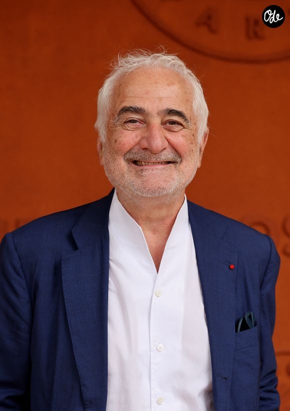 Guy Savoy au photocall du village lors des Internationaux de France de Tennis de Roland Garros 2026. Paris, le 31 mai 2026. © Jacovides / Bestimage