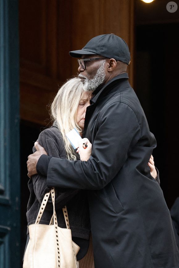 Ériq Ebouaney - Personnalités à la cérémonie en hommage à Tchéky Karyo en l'église Saint Roch à Paris le 13 novembre 2025.