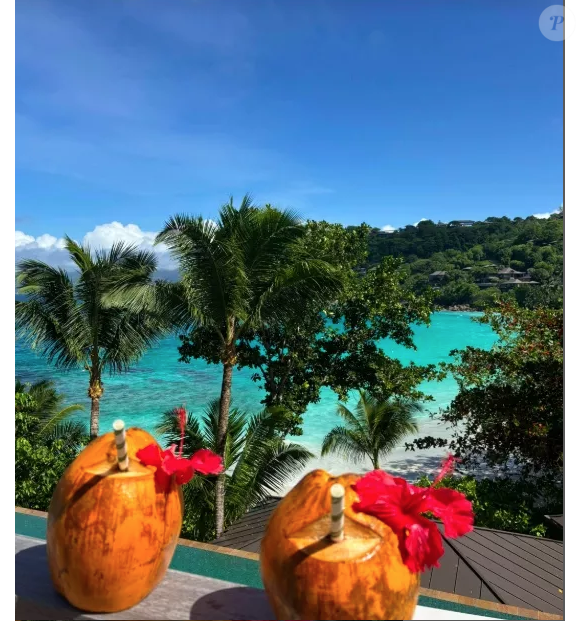 Giulia Sarkozy en vacances aux Seychelles avec ses parents Nicolas Sarkozy et Carla Bruni. TikTok Giulia Sarkozy