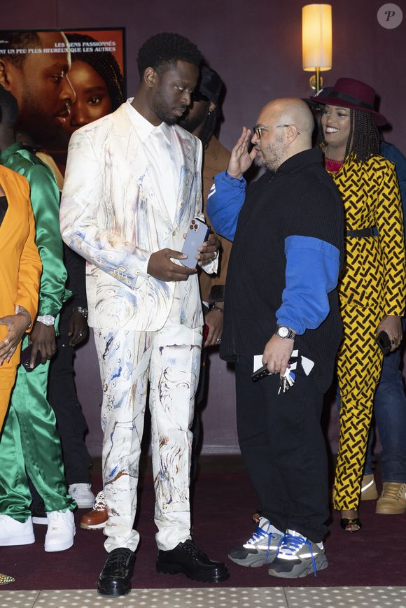 Dadju et Hicham Bendaoud (mari de Vitaa) - Avant-première du film "Ima" au cinéma Gaumont Champs-Élysées à Paris le 5 mai 2022. © Cyril Moreau/Bestimage