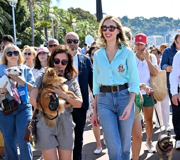 A l'initiative d'Henry-Jean Servat, le journaliste, écrivain, adjoint au maire de la ville de Nice délégué à la protection animale, a eu lieu la 5eme Marche des Animaux sur la Promenade des Anglais à Nice, le 24 mai 2026. Cette année c'est la princesse Maria Chiara de Bourbon des Deux Siciles qui est la marraine de cette marche, en présence d'Eric Ciotti, le maire de Nice et président de l'Union des droites pour la République. © Bruno Bebert/Bestimage