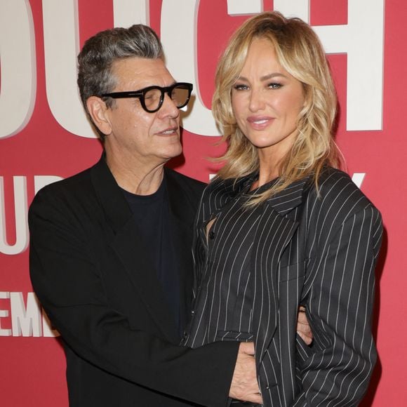 Marc Lavoine et Adriana Karembeu au photocall du "Concerto pour la paix" de Omar Harfouch au Théâtre des Champs-Elysées à Paris le 18 septembre 2024. © Coadic Guirec / Bestimage