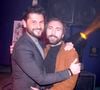 Après avoir donné de ses nouvelles, il tient à remercier Madame, la chienne de la famille.
Christophe Beaugrand et son mari Ghislain Gerin à la 150 ème du spectacle "Tombé du ciel" de Jeanfi Janssens à la Comédie des Champs Elysées à Paris le 13 février 2025. Spectacle suivi d'une réception Restaurant Manko.
© Cédric Perrin / Bestimage