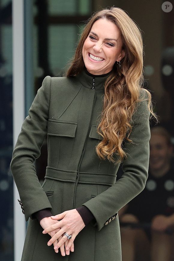 La princesse de Galles lors d'une visite au Northern Ireland Fire and Rescue Service Learning and Development College près de Cookstown, Co Tyrone. Date de la photo : mardi 14 octobre 2025. © PA Photo/ Bestimage
