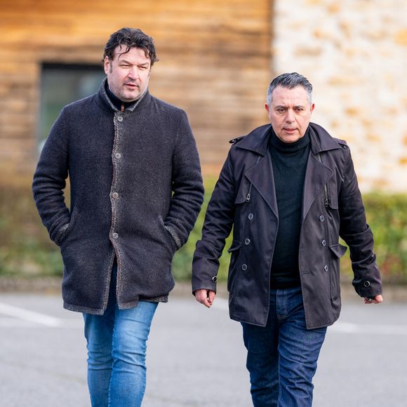 Jean-Pierre Danel aux obsèques du chanteur Herbert Léonard au crématorium de Saint-Fargeau-Ponthierry, France, le 12 mars 2025. © Bestimage