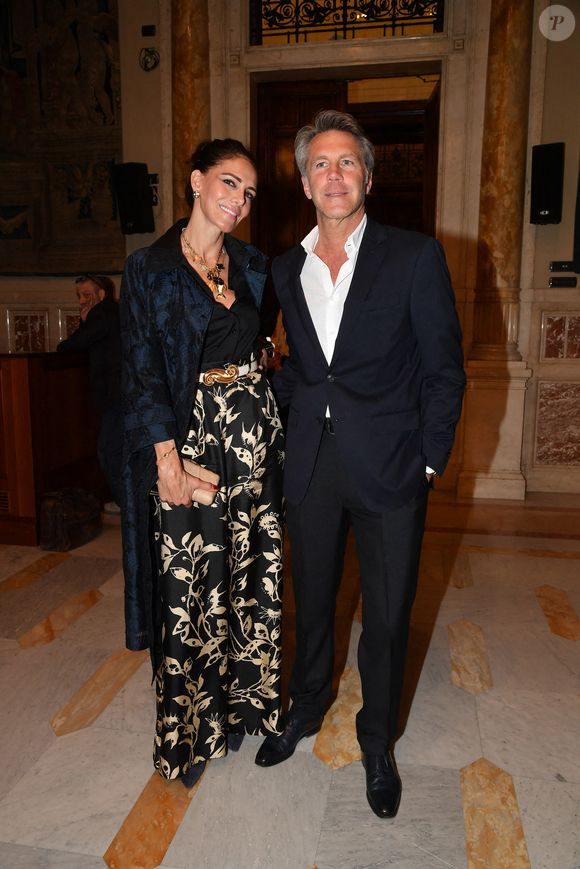 Emmanuel Philibert de Savoie et Adriana Abascal au Concert pour la Paix d'Omar Harfouch. Rome, Palais Montecitorio Salle de la Reine "Concert pour la Paix - Omar Harfouch au Parlement Italien". Italie, Rome le 29 avril 2025. Photo by IPA/ABACAPRESS.COM