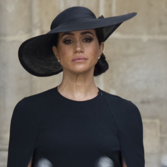 Meghan Markle pleure la disparition de Guy, un adorable beagle qu'elle a adopté il y a dix ans.

Meghan Markle - Procession du cercueil de la reine Elizabeth II d'Angleterre de Wesminster Hall où il était exposé au public, jusqu'à l'Abbaye de Westminster.