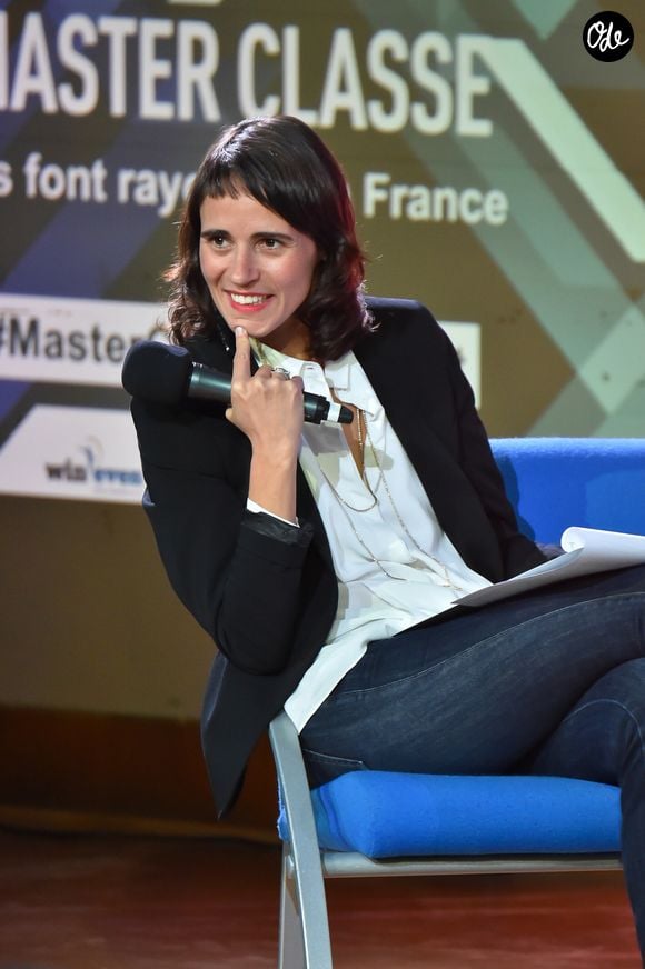 Exclusif - Sonia Devillers - Master classe HuffPost "Ils font rayonner la France". Le 13 octobre 2015. © LIONEL URMAN  / BESTIMAGE
