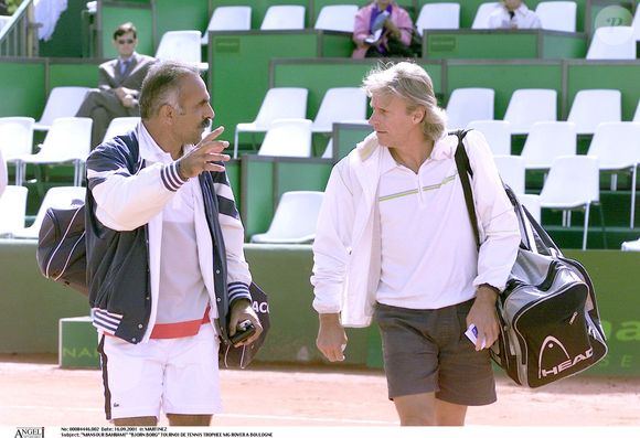 Mansour Bahrami et Bjorn Borg – tournoi de tennis Trophée MG Rover à Boulogne