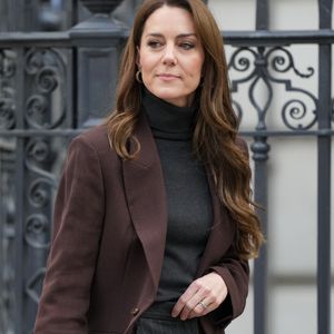 Catherine Kate Middleton, princesse de Galles, lance un parcours interactif pour soutenir le développement social et émotionnel des enfants de moins de cinq ans, à la National Portrait Gallery à Londres le 4 février 2025.

© Julien Burton / Bestimage