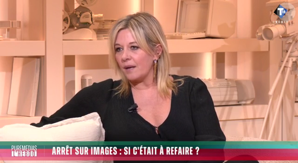 Flavie Flament dans l'émission "Puremédias : l'hebdo" sur T18.
